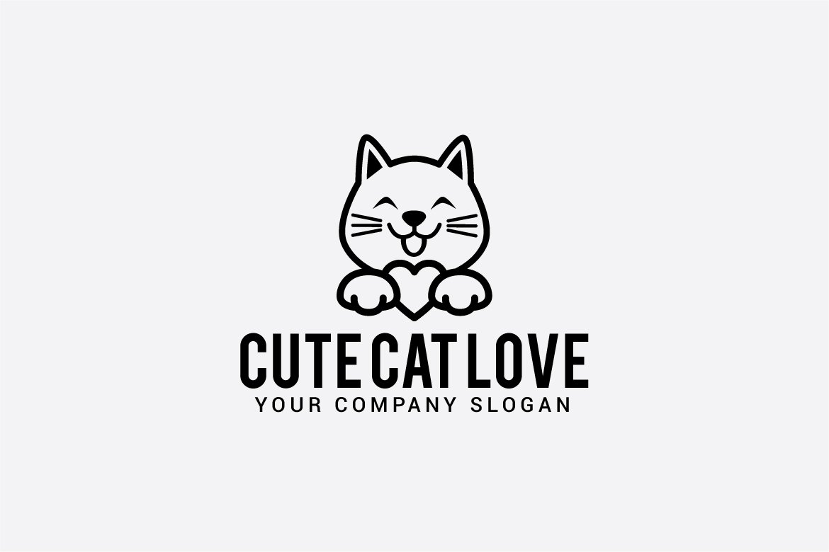 cute cat love preview image.