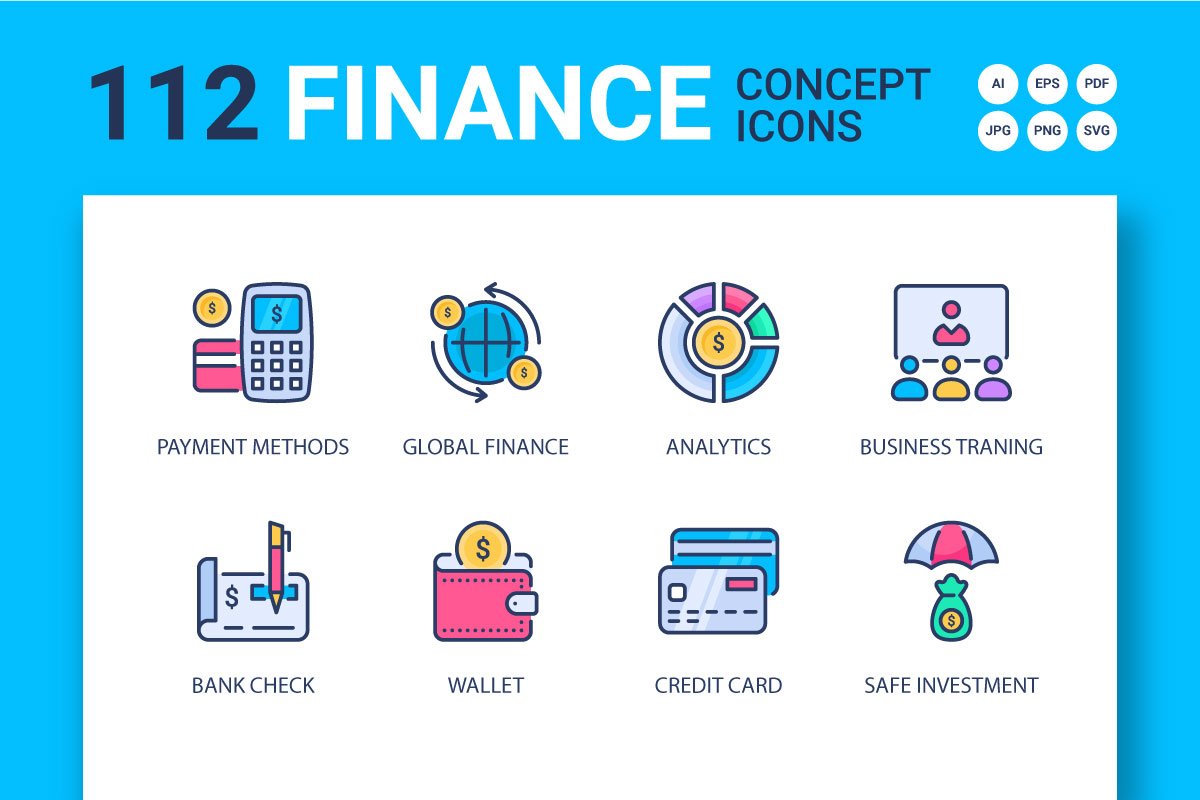 FINANCE CONCEPT ICONS cover image.