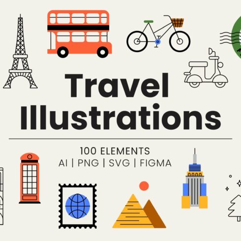 Travel Illustrations & Icons cover image.