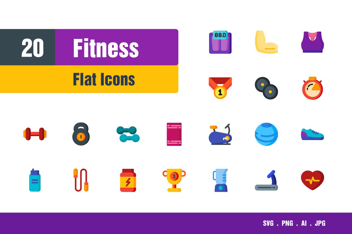Fitness Icons cover image.