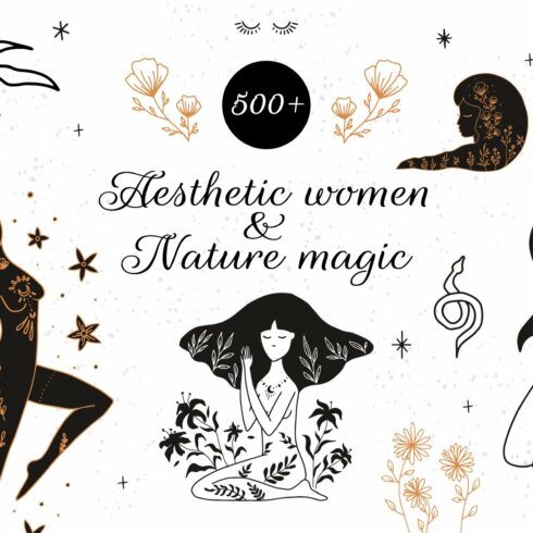 Aesthetic women & Nature magic cover image.