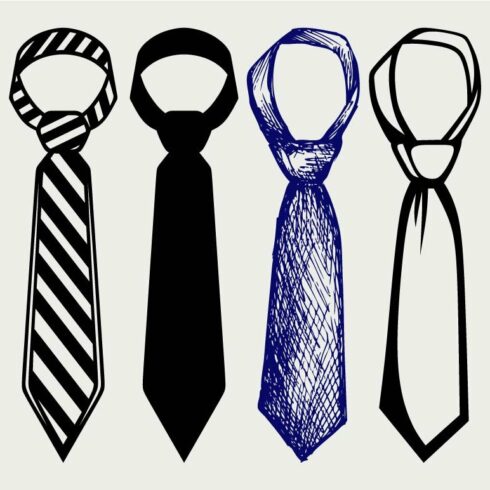 Necktie, set tie SVG cover image.