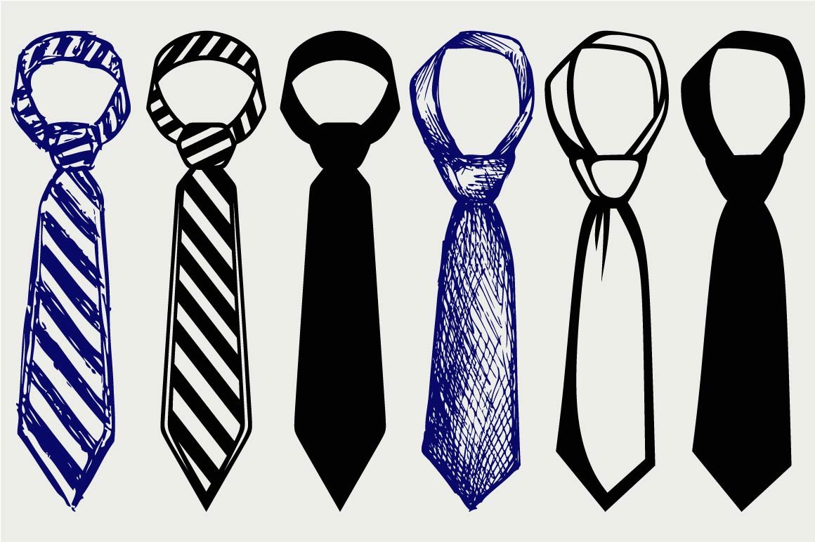 Necktie, set tie SVG cover image.