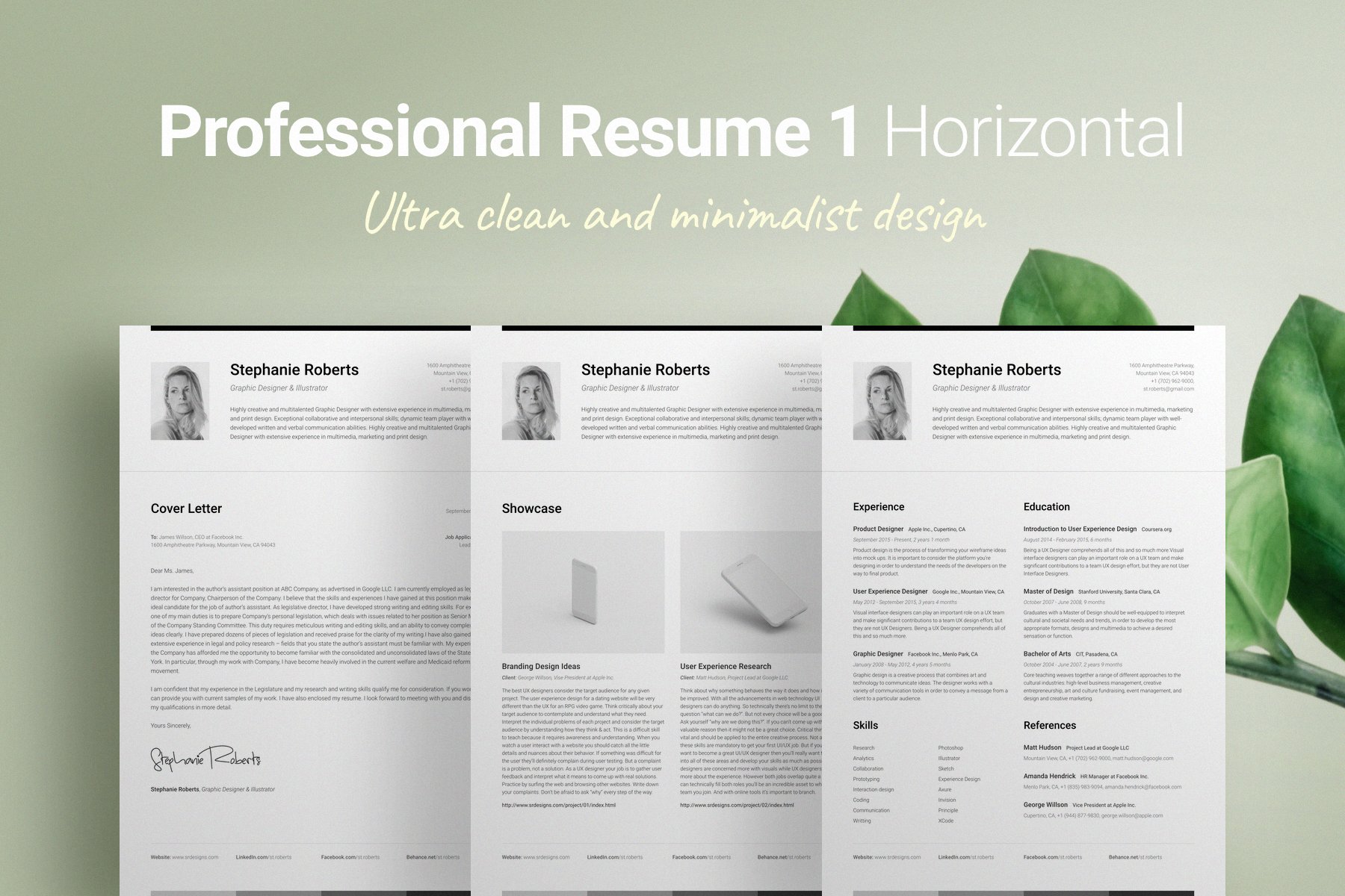Resume & CV Bundle 1 Horizontal cover image.