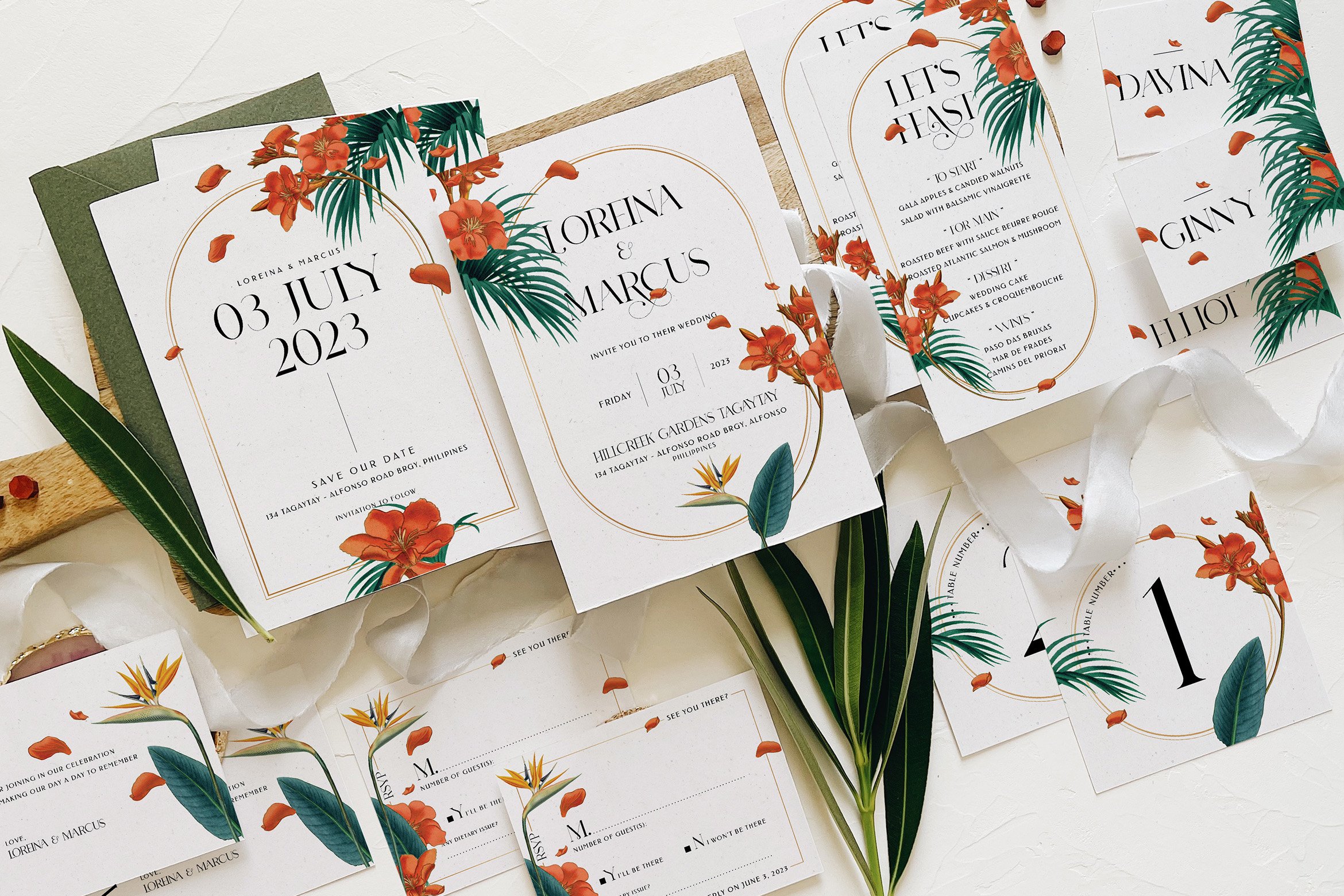 Fancy Tropical Wedding Suite cover image.