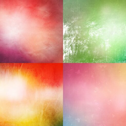 12 High Res Color Grunge Textures cover image.