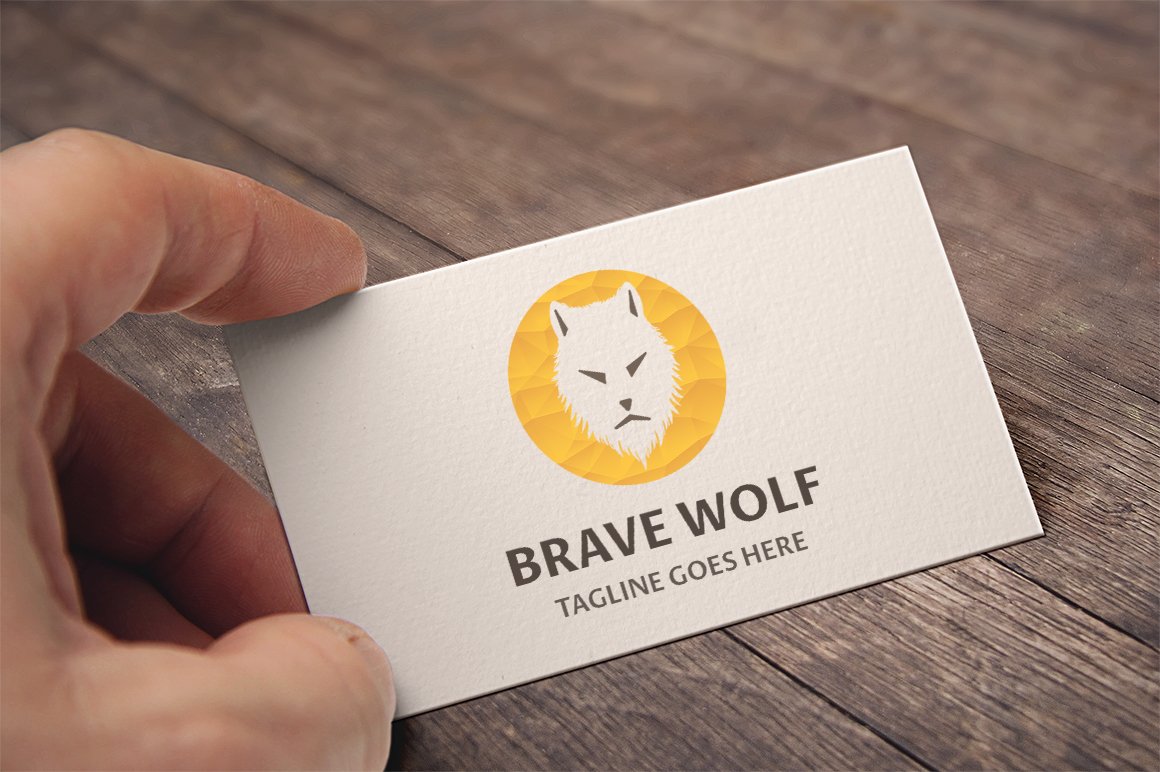 Brave Wolf Logo preview image.