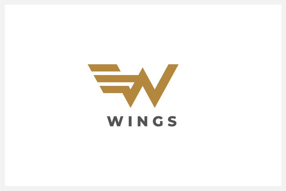 Wings - Letter W Logo Template cover image.