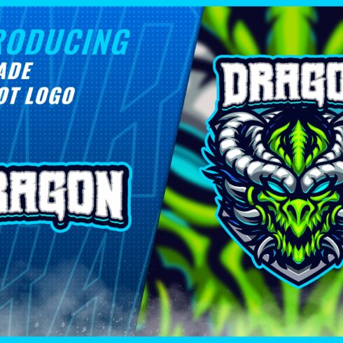 Dragon Horn - Mascot Esport Logo Tem cover image.