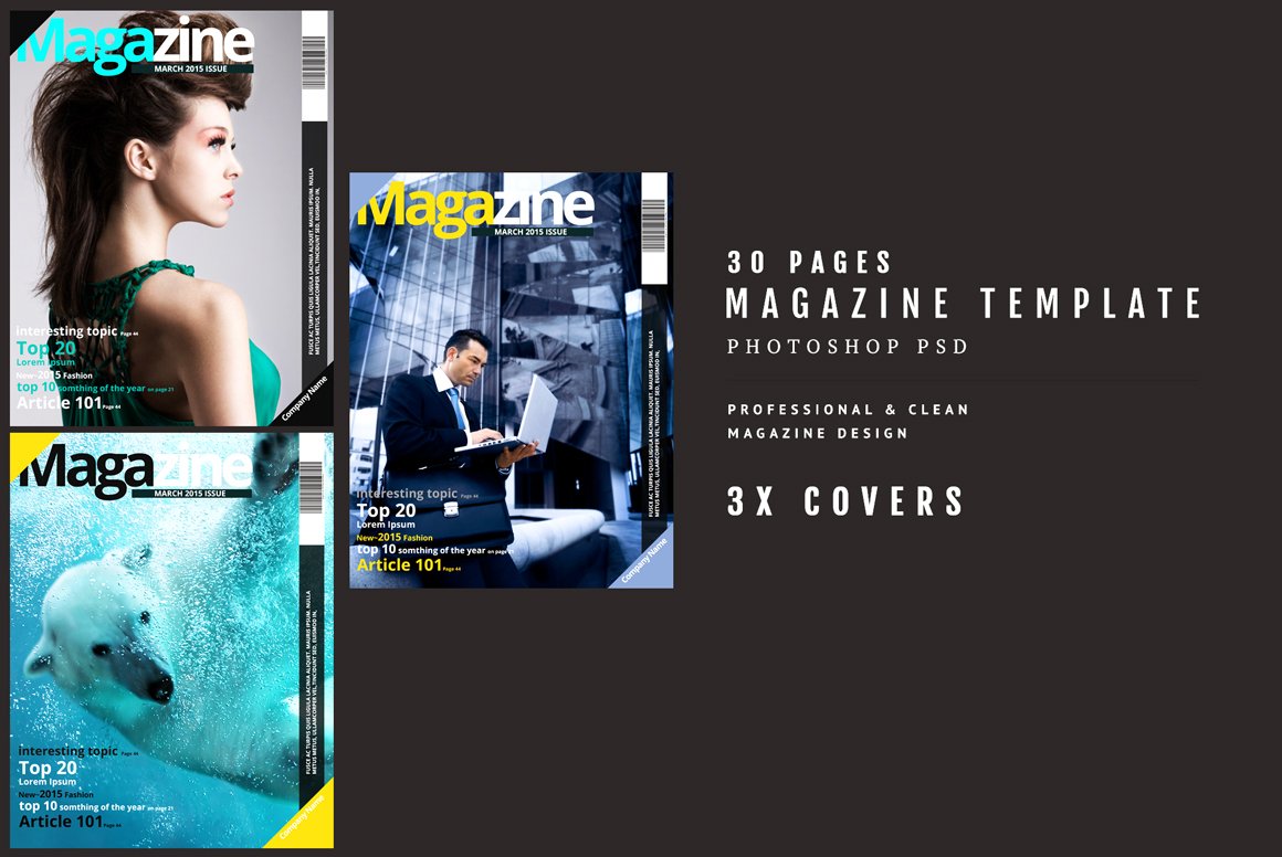 Magazine Template 39 preview image.