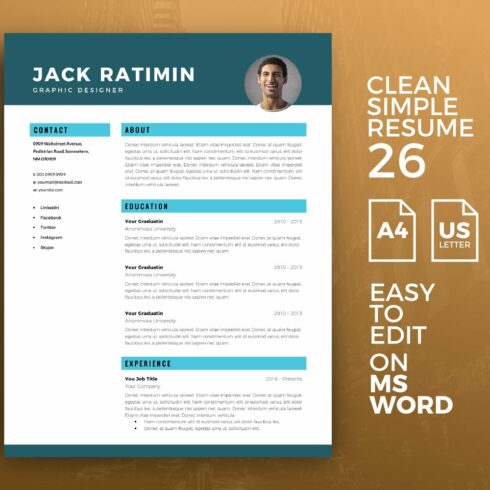 Resume Template 26 cover image.