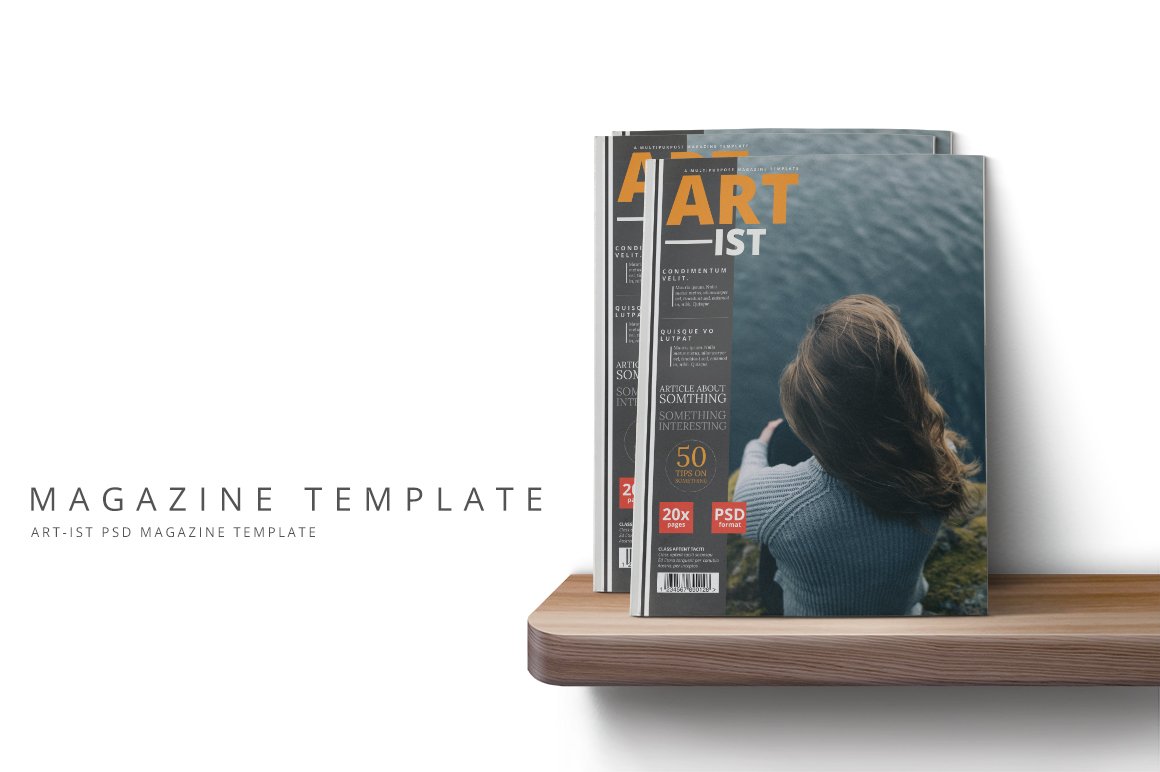 Art-ist Magazine Template Vol.11 preview image.