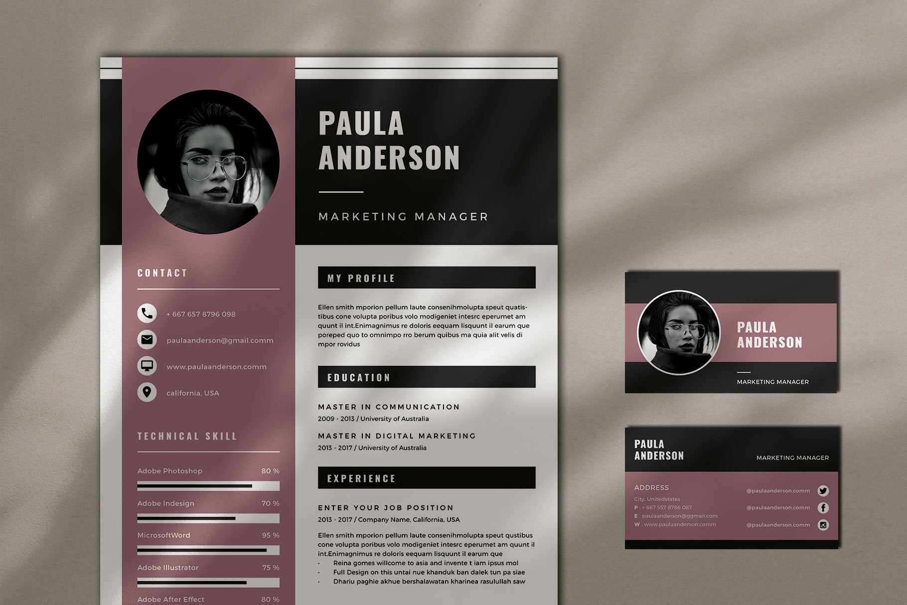 Resume Template / Cv Template cover image.