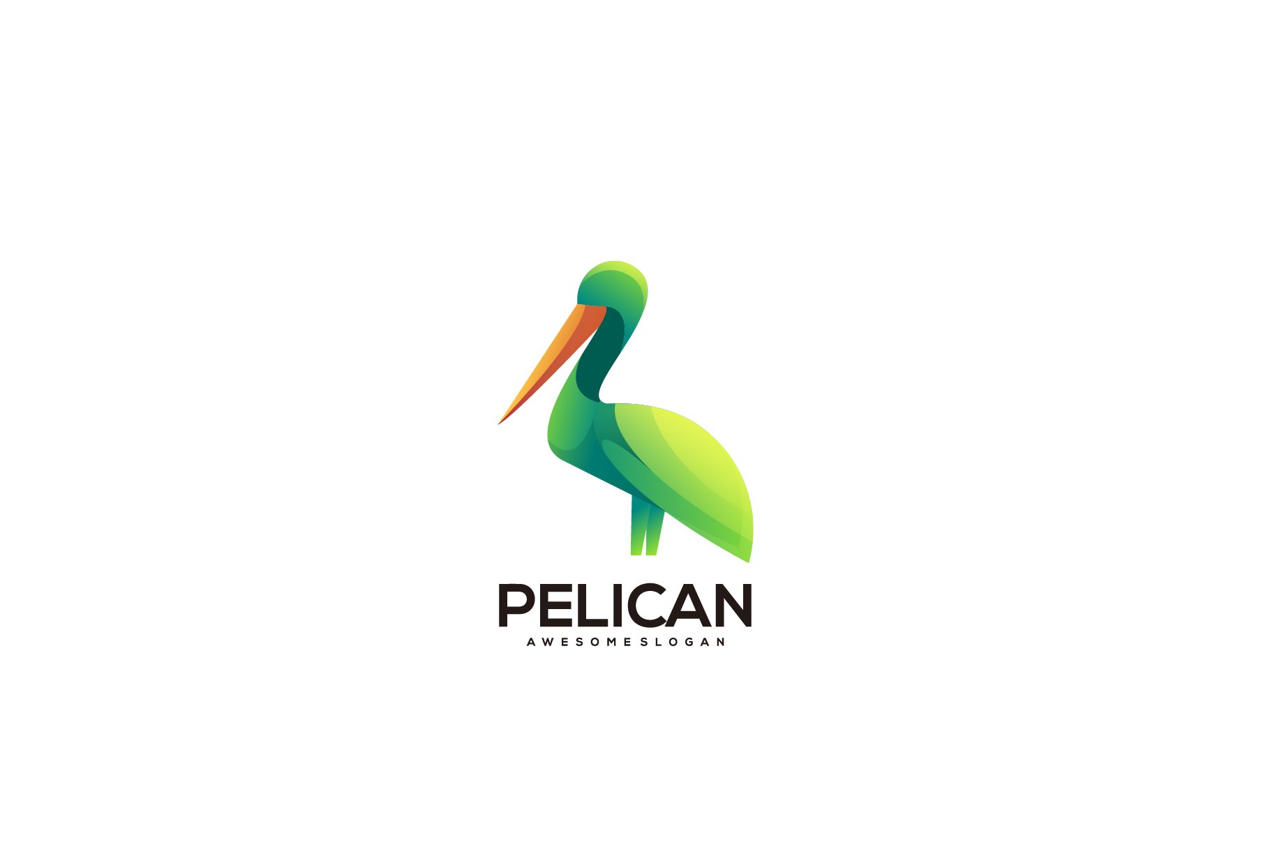 illustration pelican logo premium cover image.
