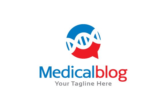 Medical Blog Logo Template cover image.