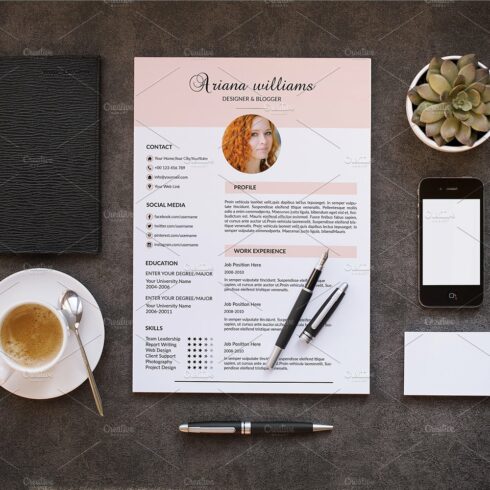 Professional Resume Template-V022 cover image.