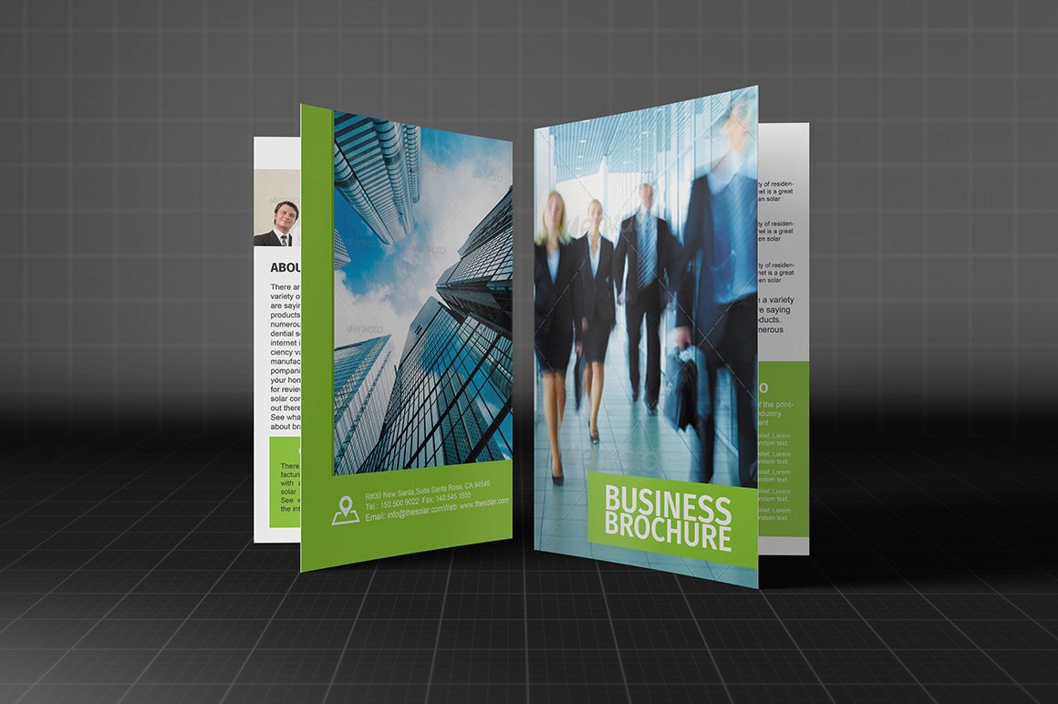 Bifold Corporate Brochure Template cover image.