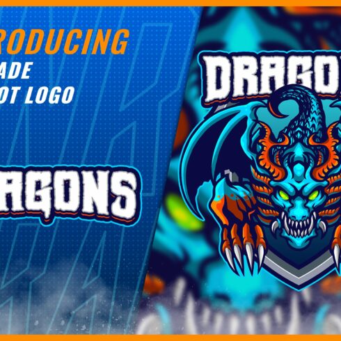 Blue Dragons - Mascot & Esport Logo cover image.