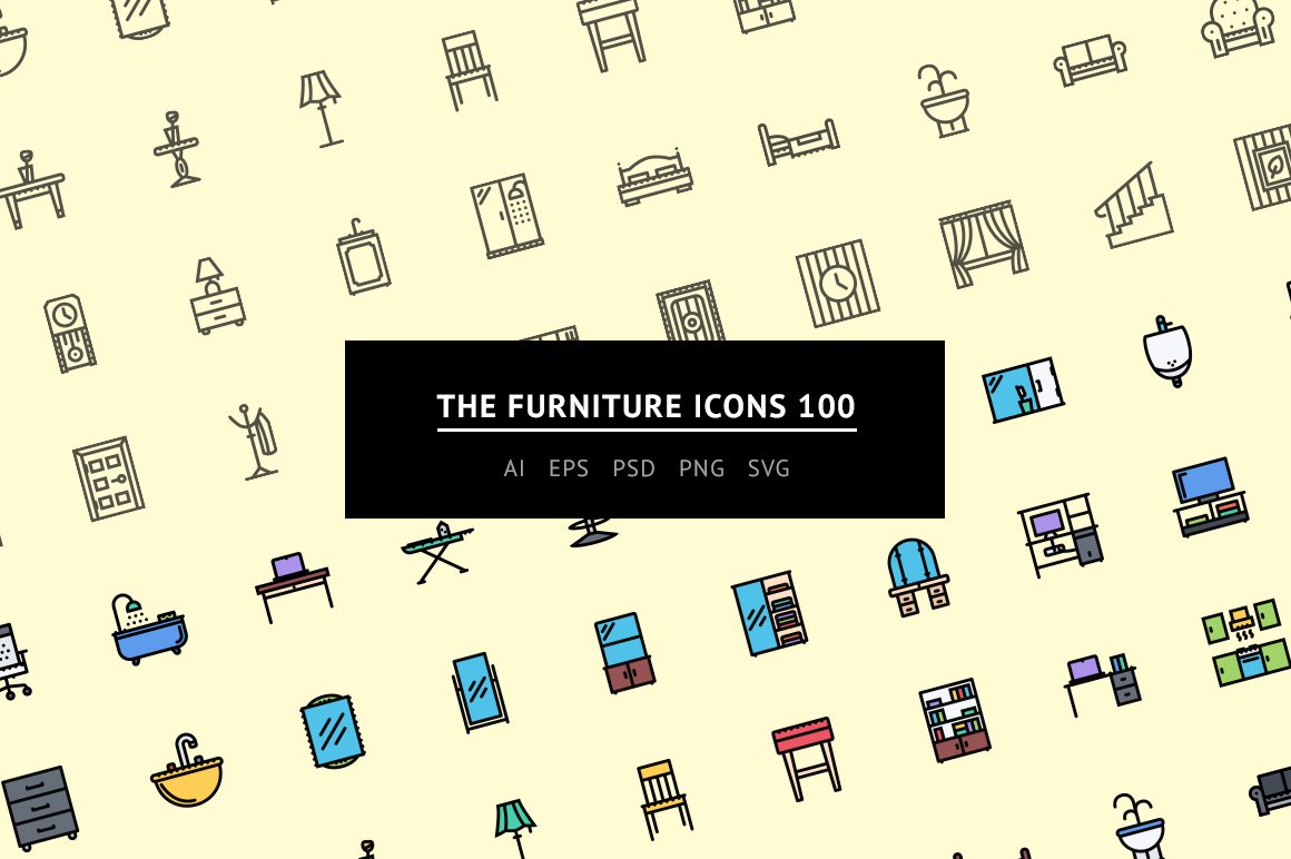 The Furniture Icons 100 cover image.