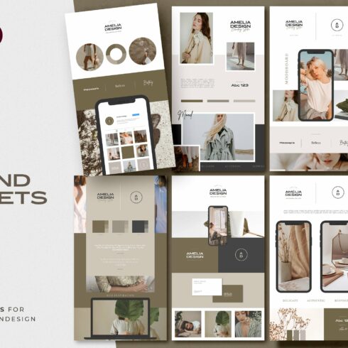 Studio Brand Sheets for CANVA cover image.