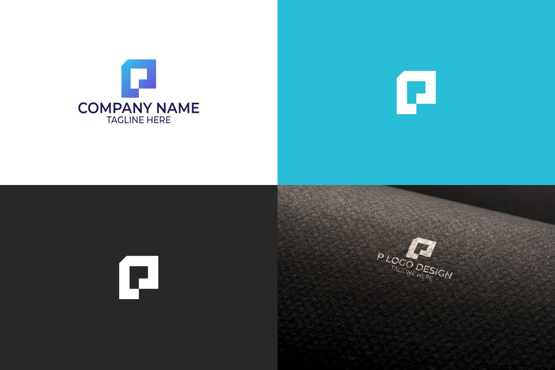 Letter P Logo Design | P Logo preview image.