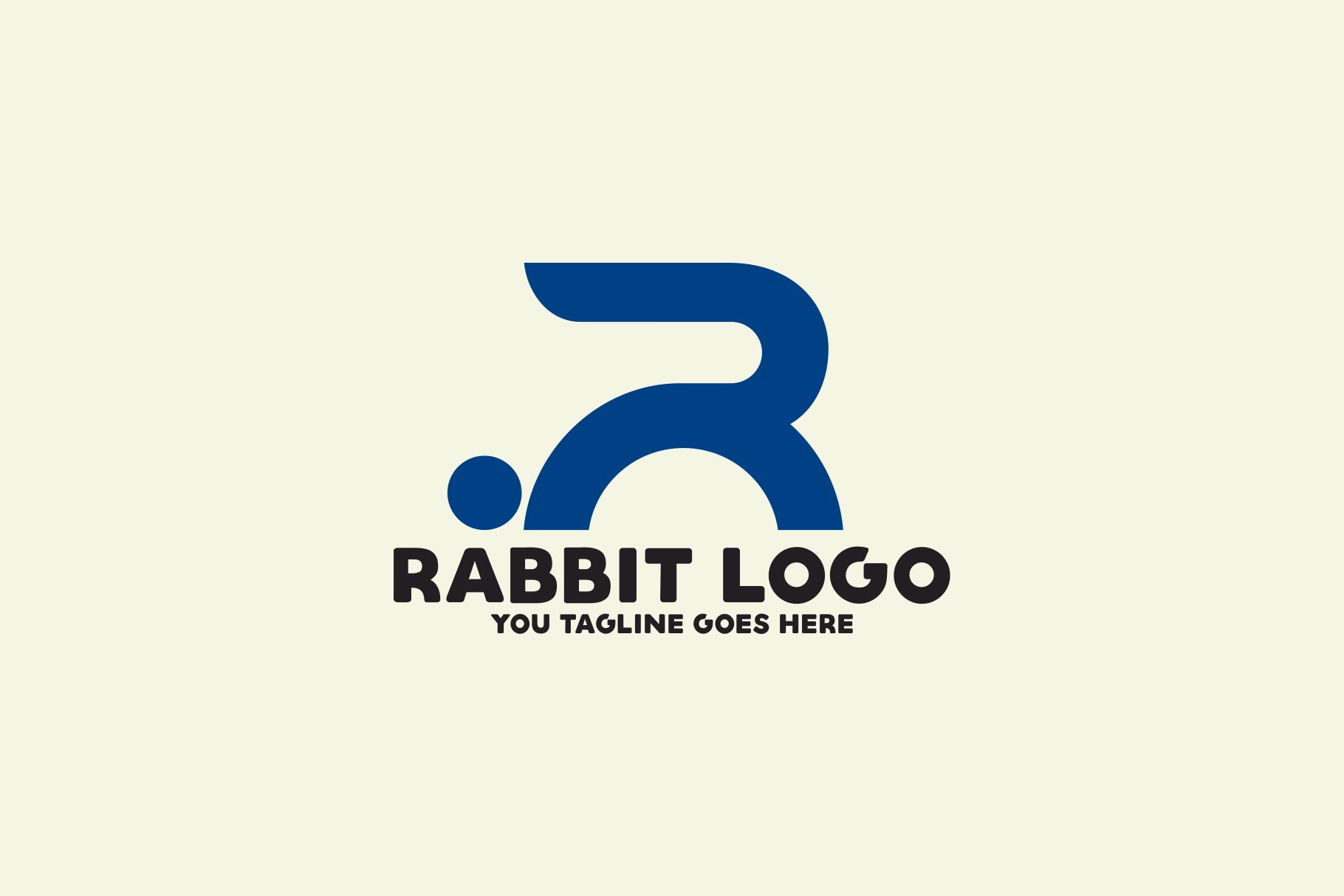 Rabbit R Letter Logo cover image.