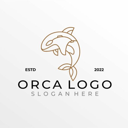 Lineart Geometric Orca Logo cover image.