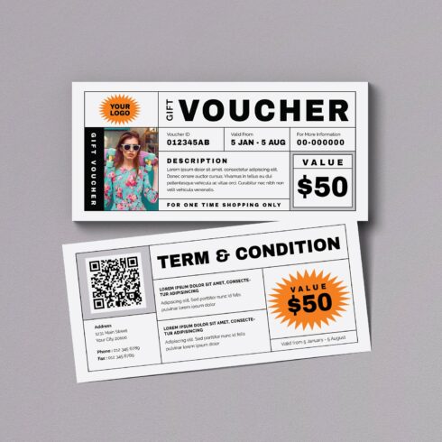 Modern Fashion Gift Voucher cover image.