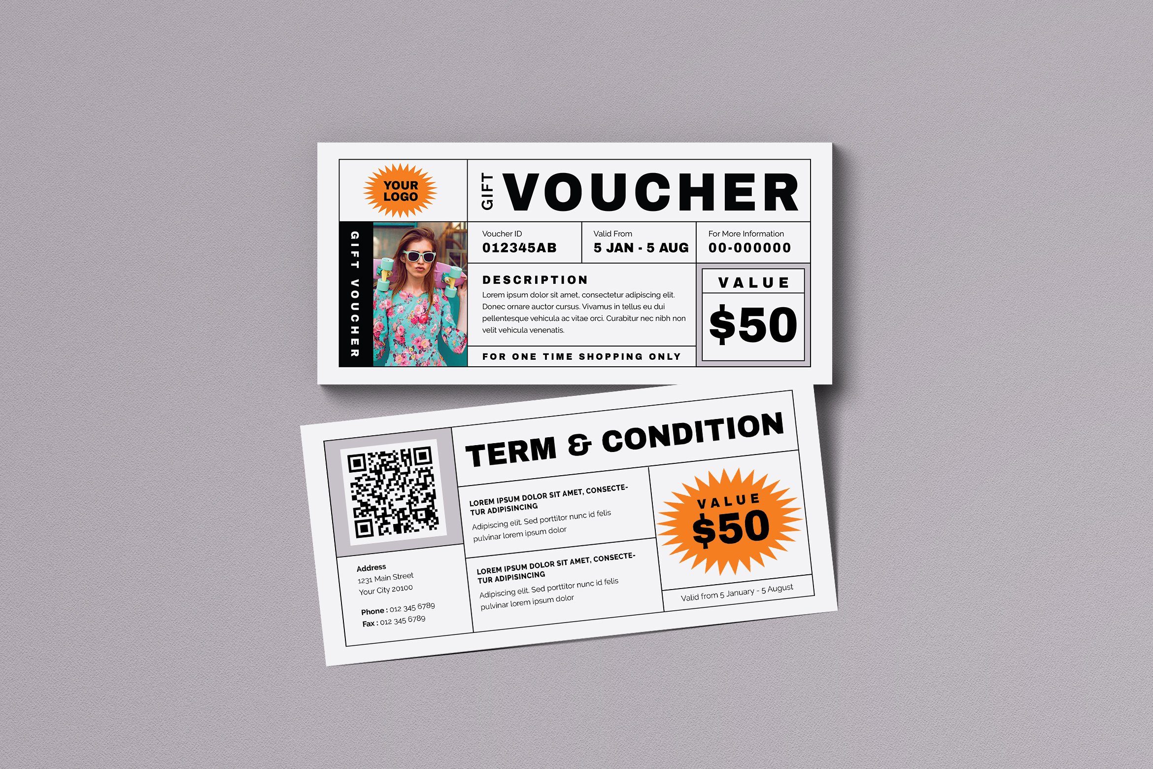 Modern Fashion Gift Voucher cover image.