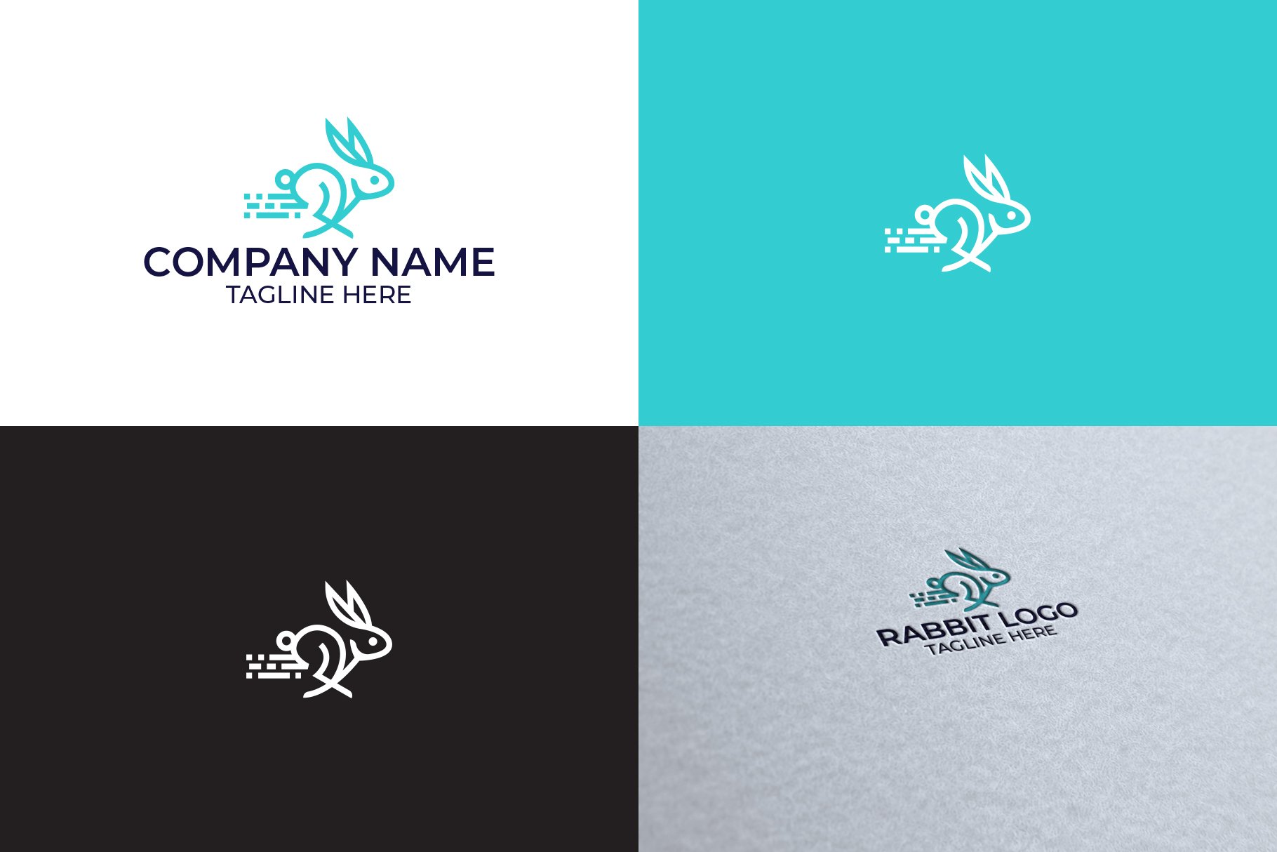 Rabbit Logo Design preview image.