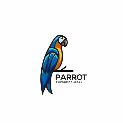 parrot bird logo gradient colorful cover image.