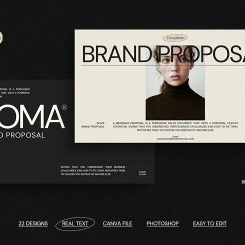 SOMA Brand Proposal CANVA PS cover image.