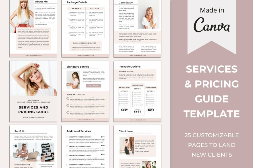 Services and Pricing Guide Template – MasterBundles