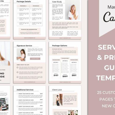 Services and Pricing Guide Template cover image.