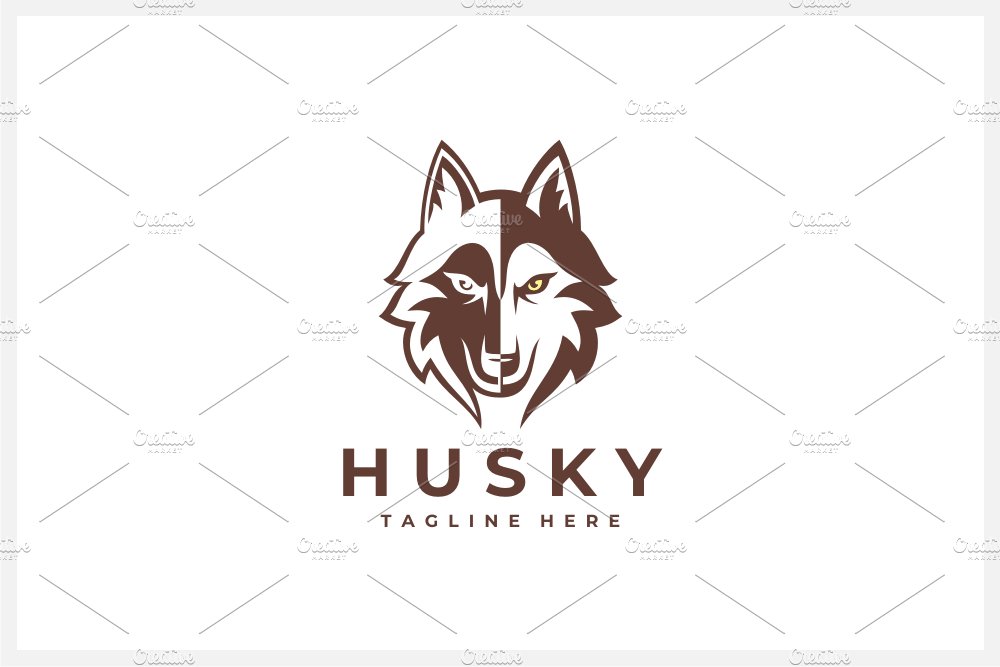 Husky Logo Template cover image.