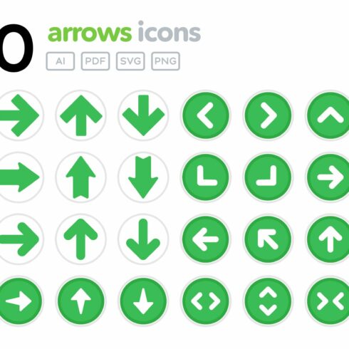 100 Arrows Icons - Jolly - Green cover image.
