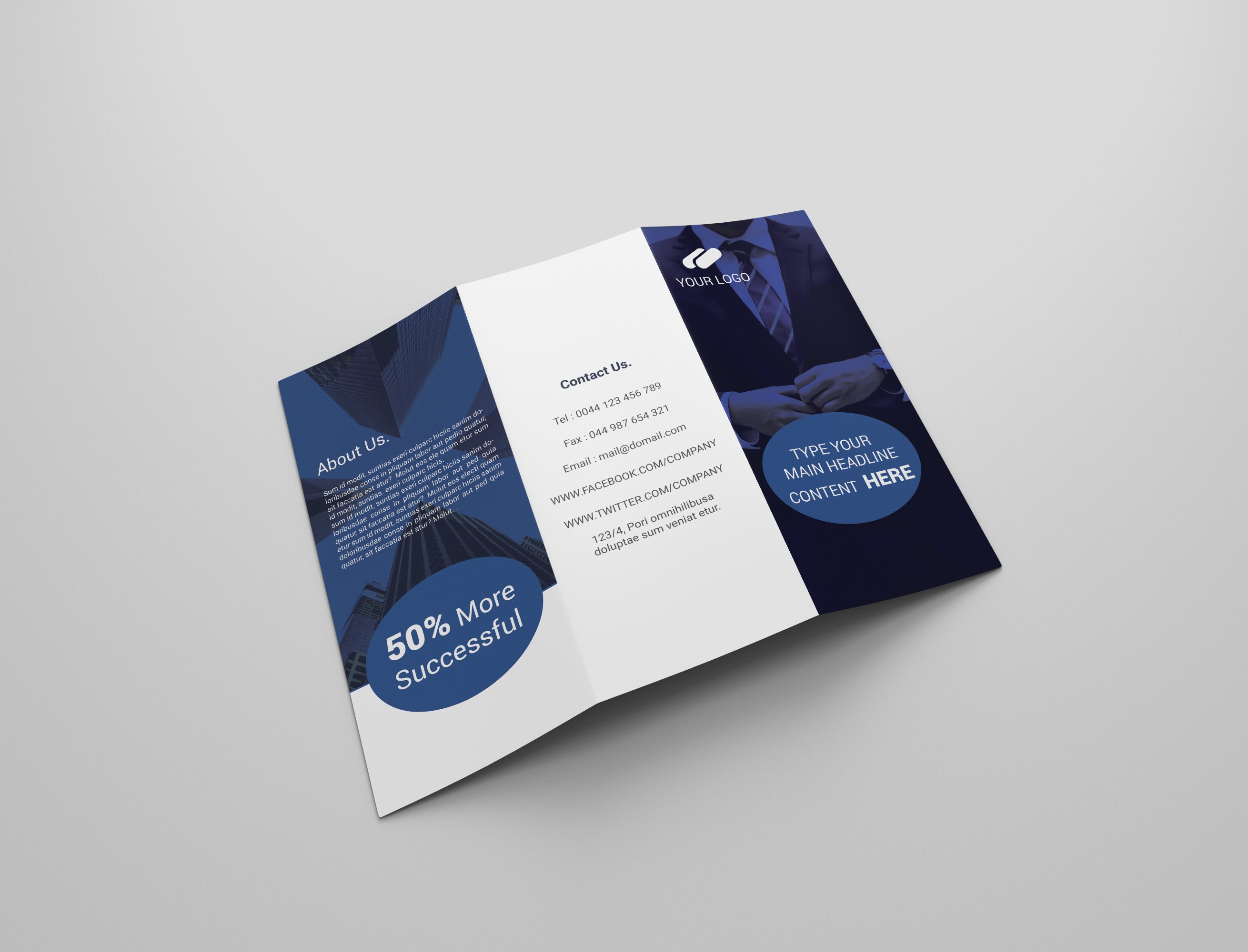 Business Tri-fold Brochures preview image.