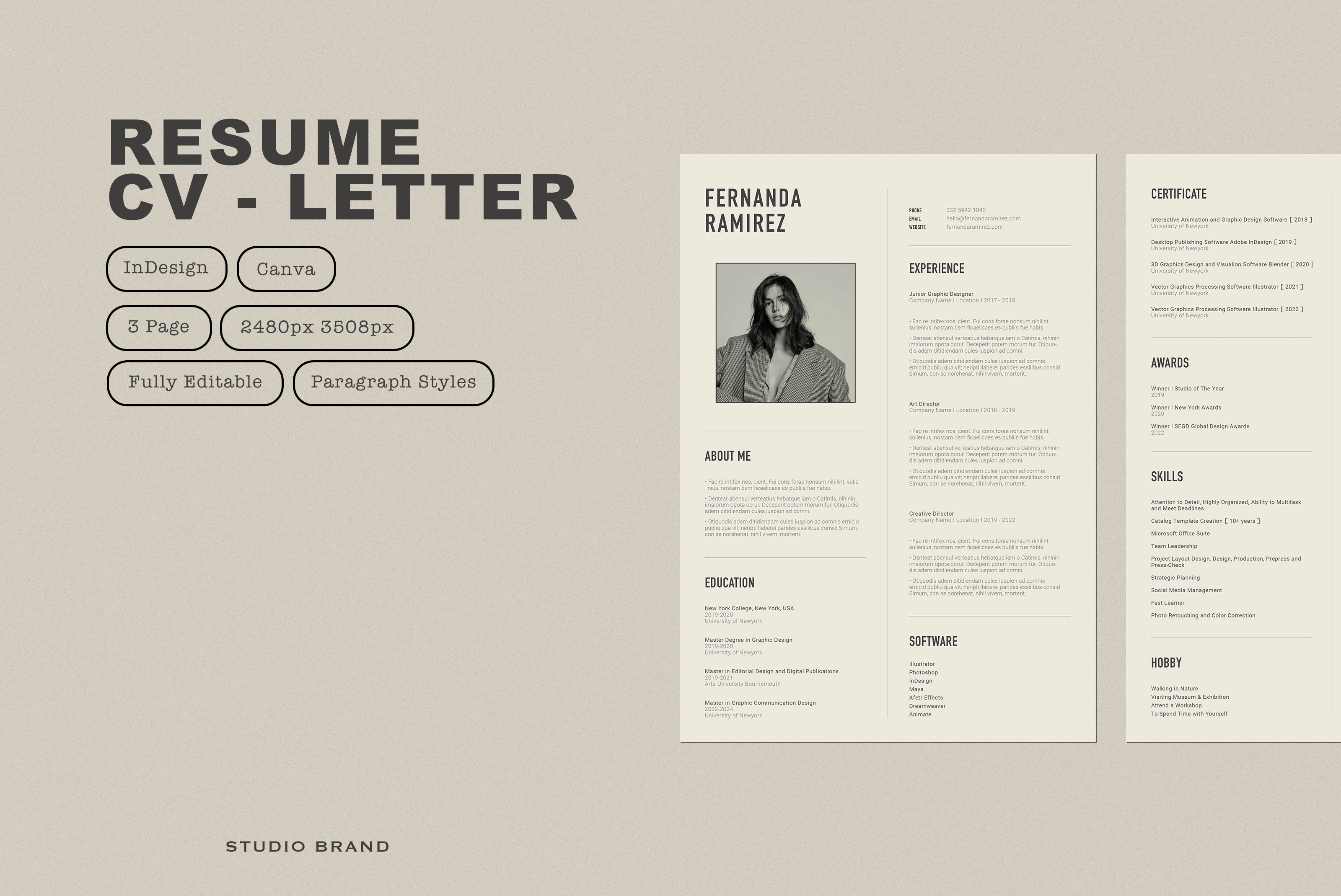 COS I Resume - CV - Letter cover image.