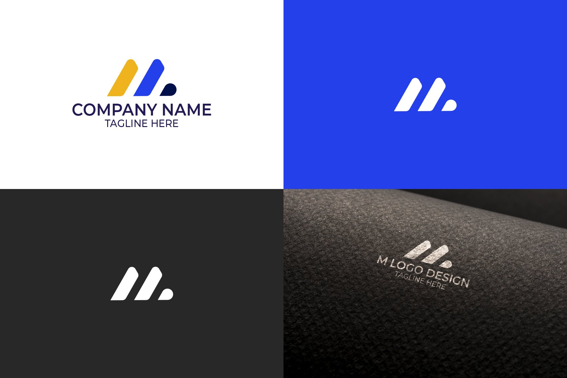 Letter M Logo Design preview image.