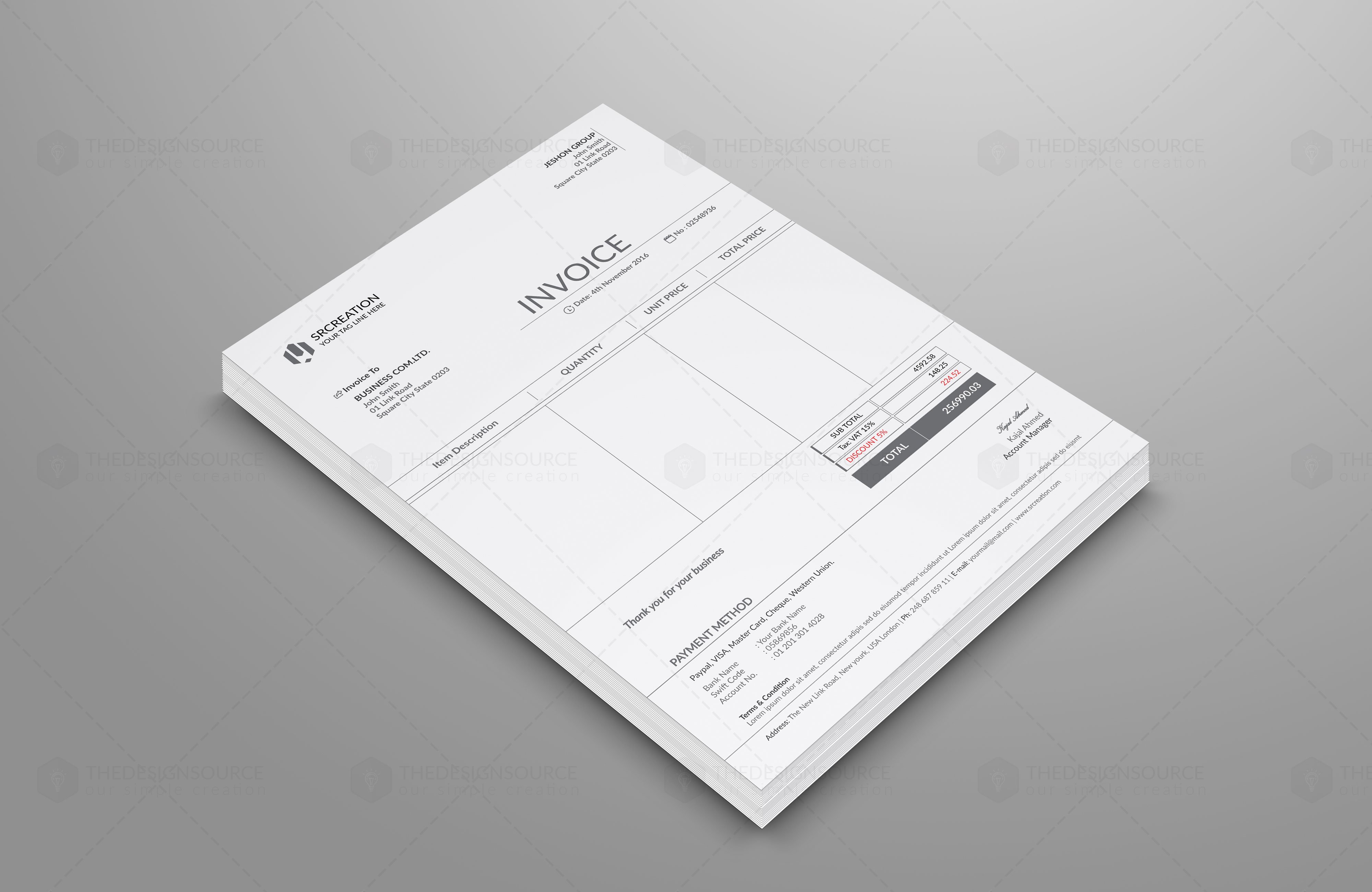INVOICE ONE cover image.