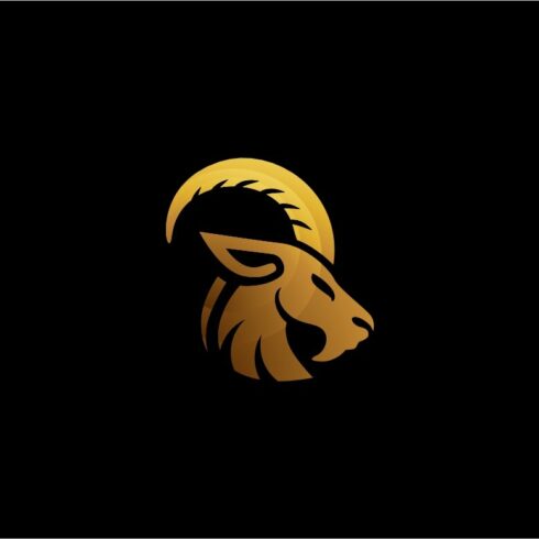 Goat Logo Template cover image.