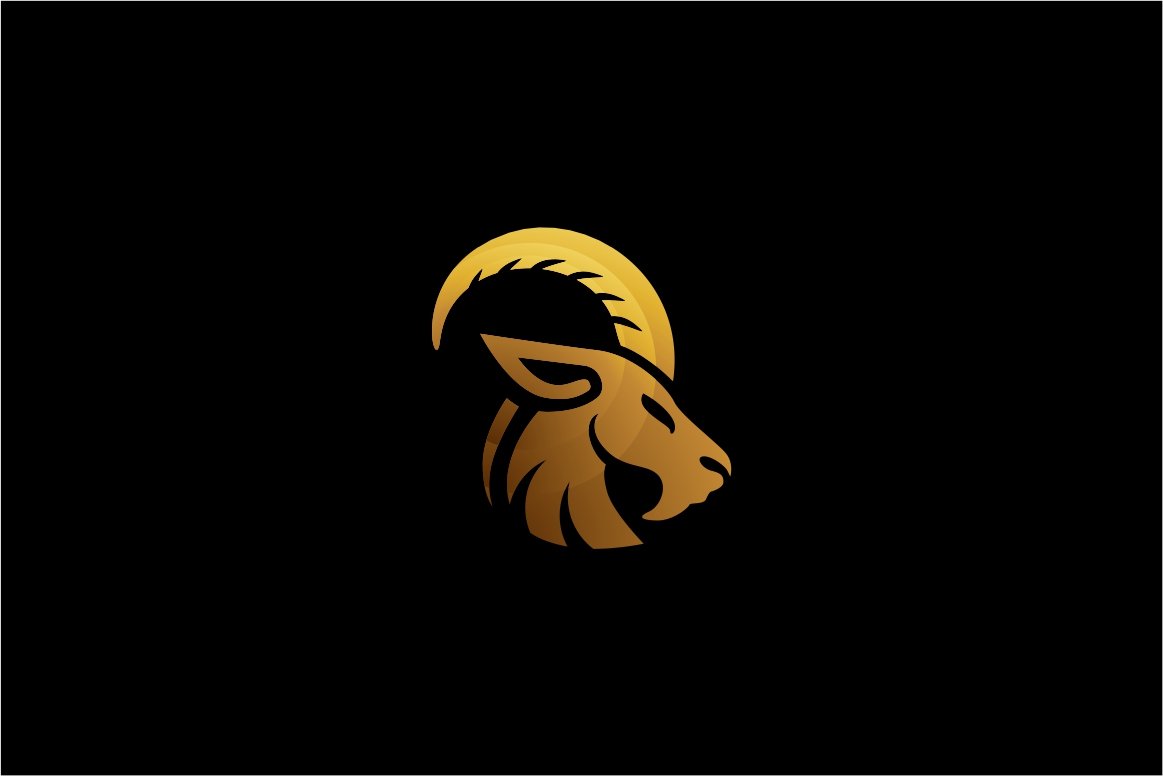 Goat Logo Template cover image.