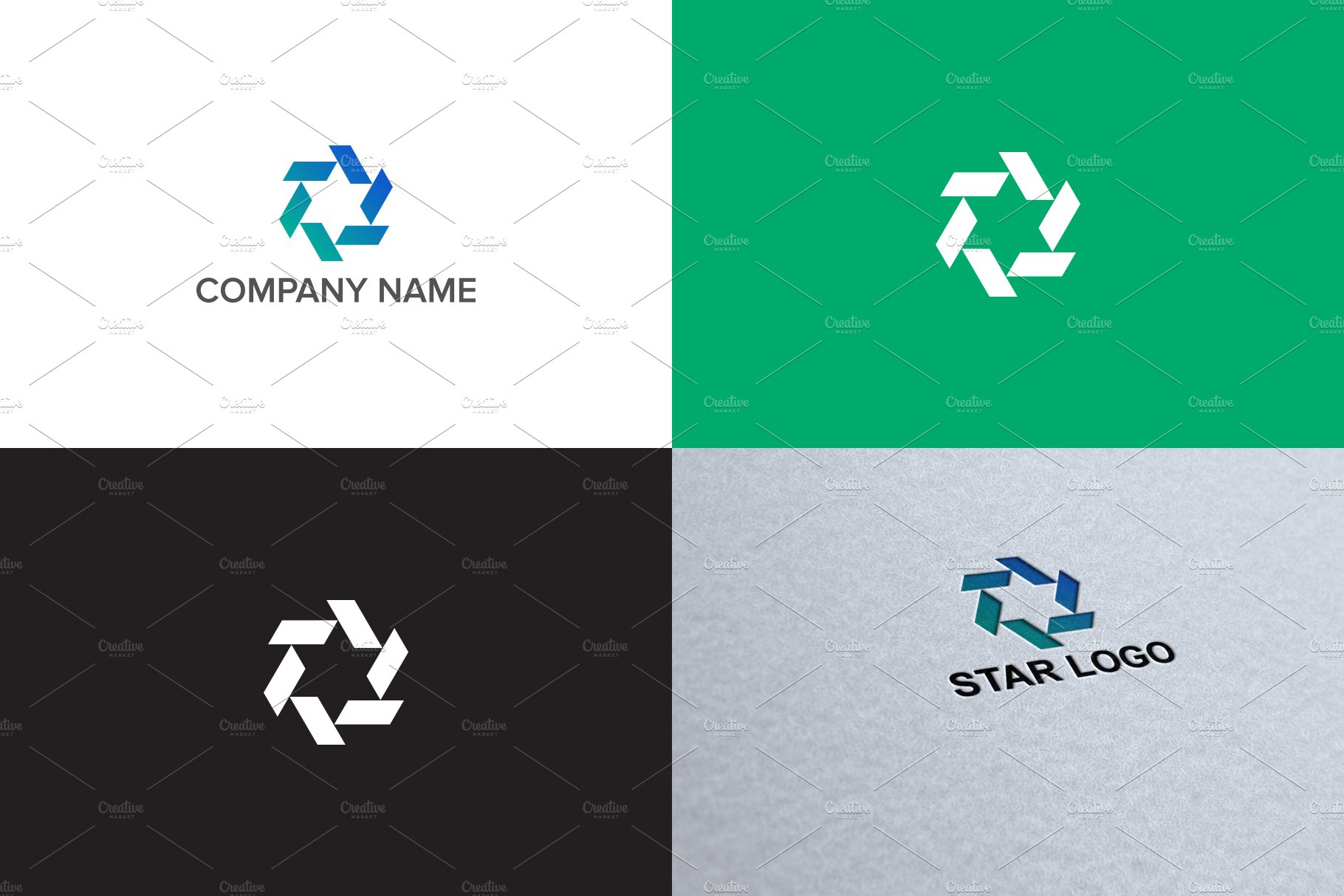 Star logo design preview image.