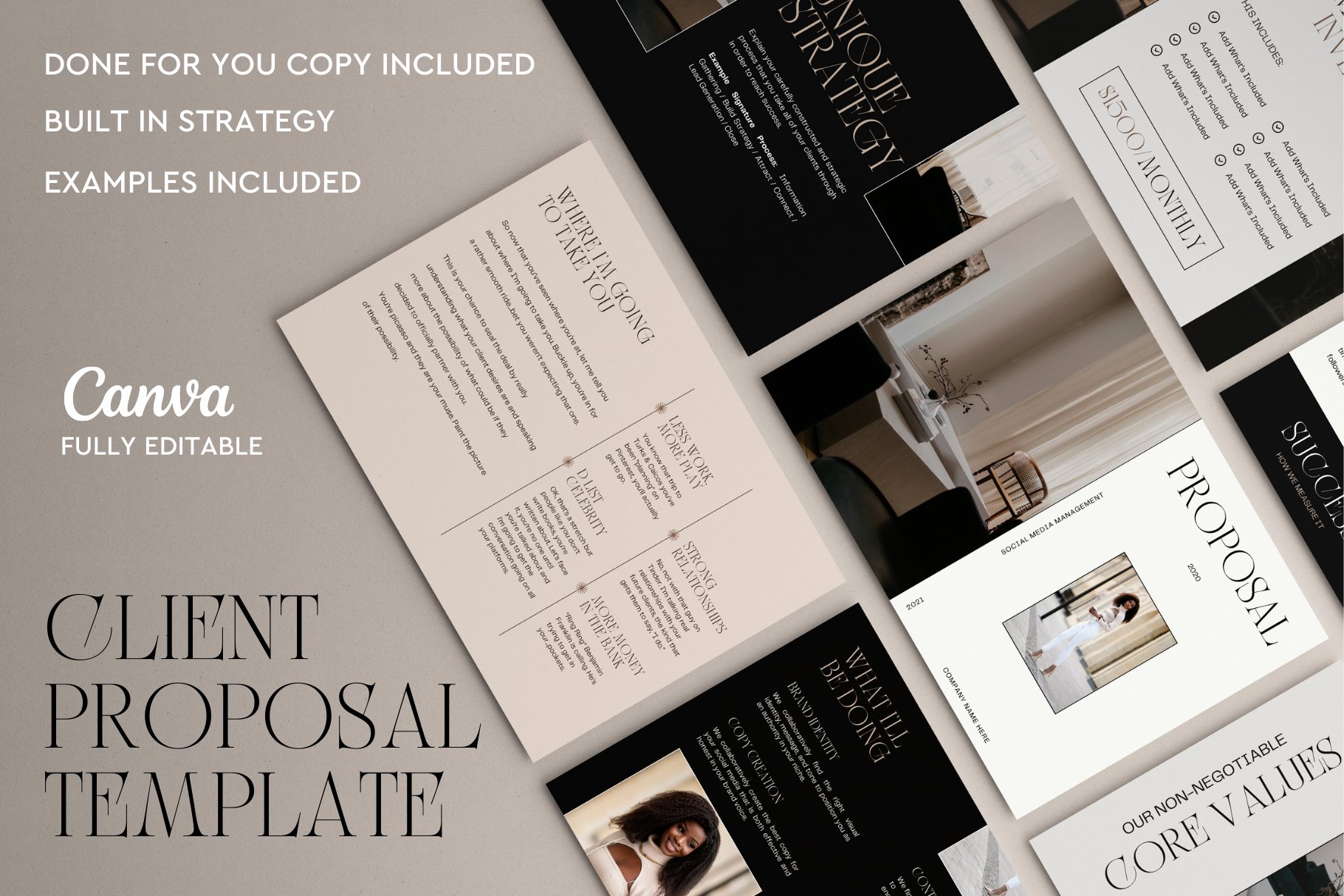 Modern Client Proposal Template cover image.
