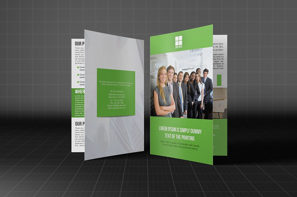 Brochure Bifold Template cover image.