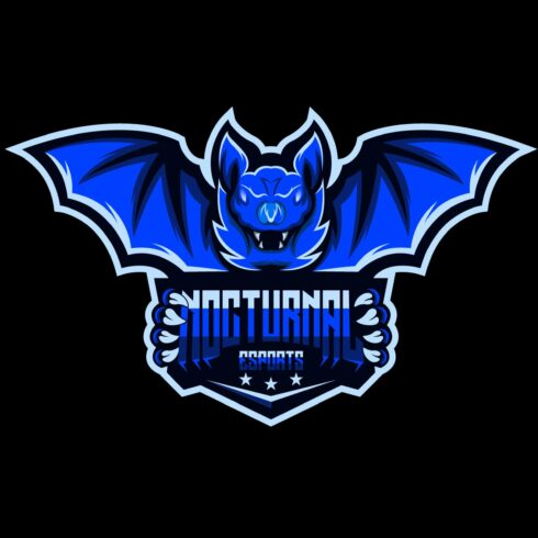 Blue dragon vector logo design cover image.