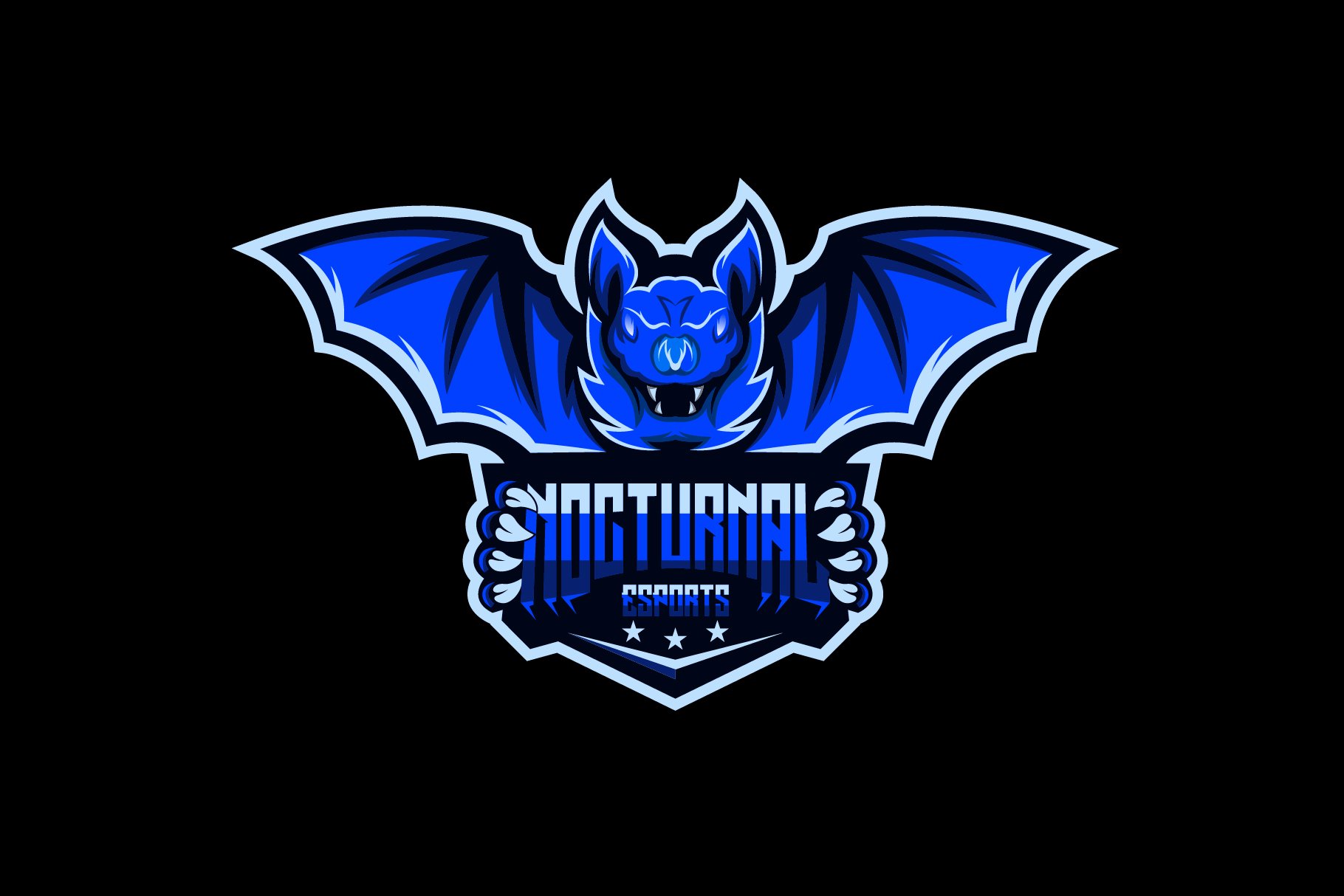 Blue dragon vector logo design cover image.