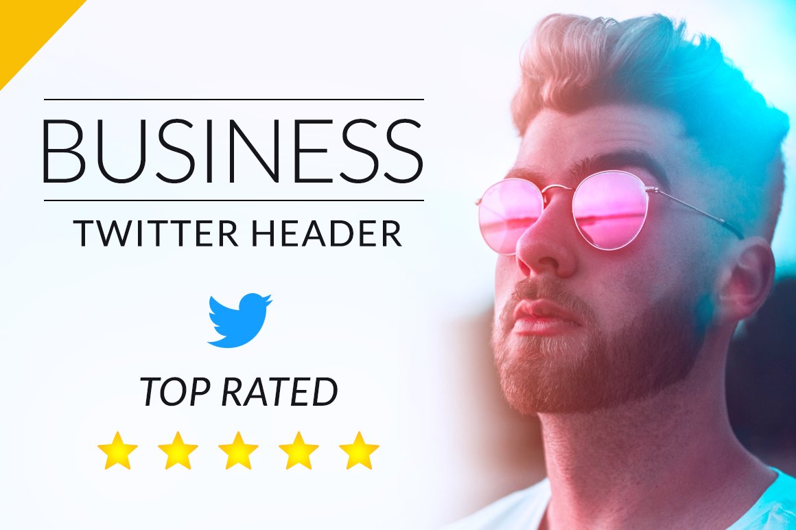 Business Twitter Header cover image.