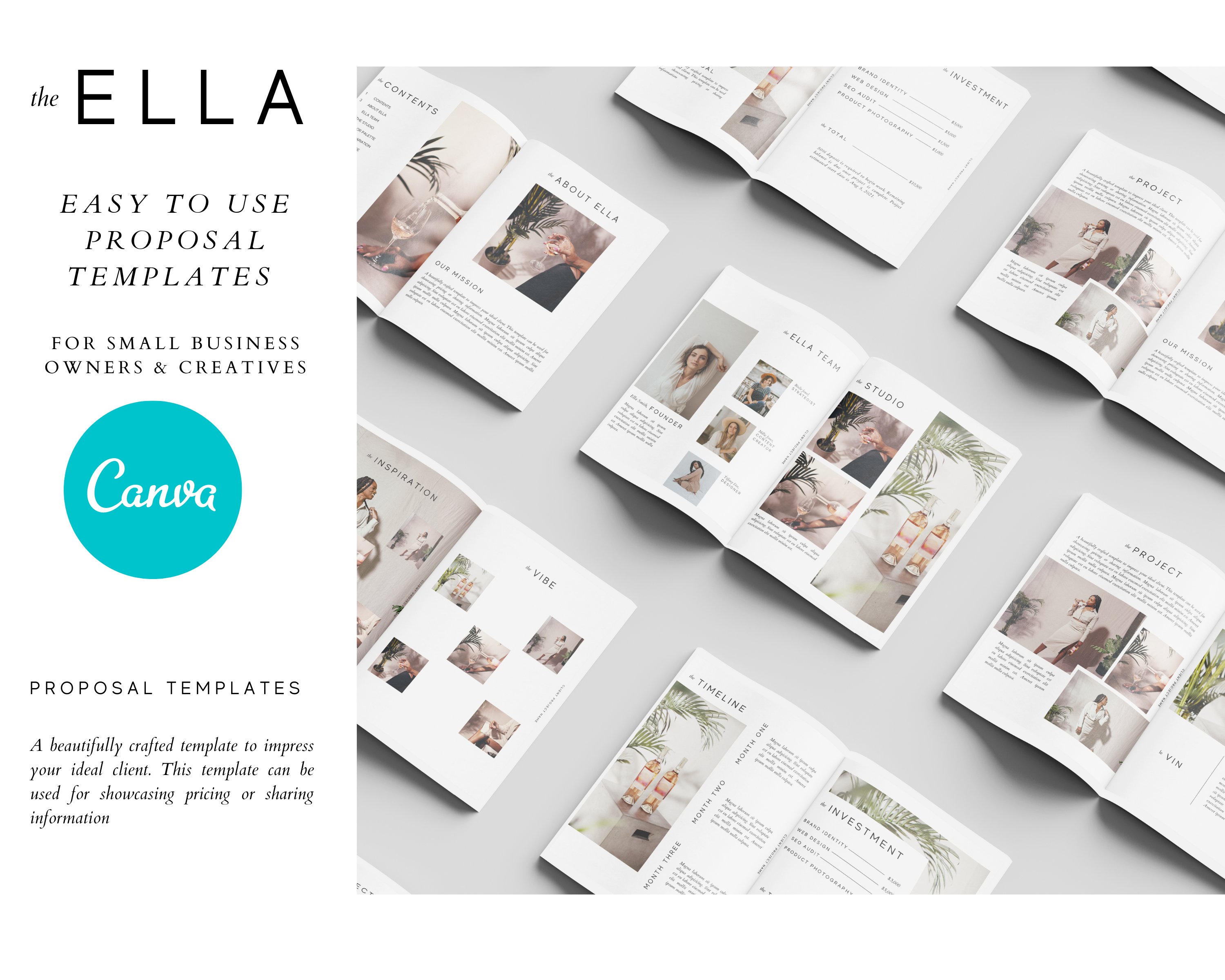 The Ella Proposal Template cover image.