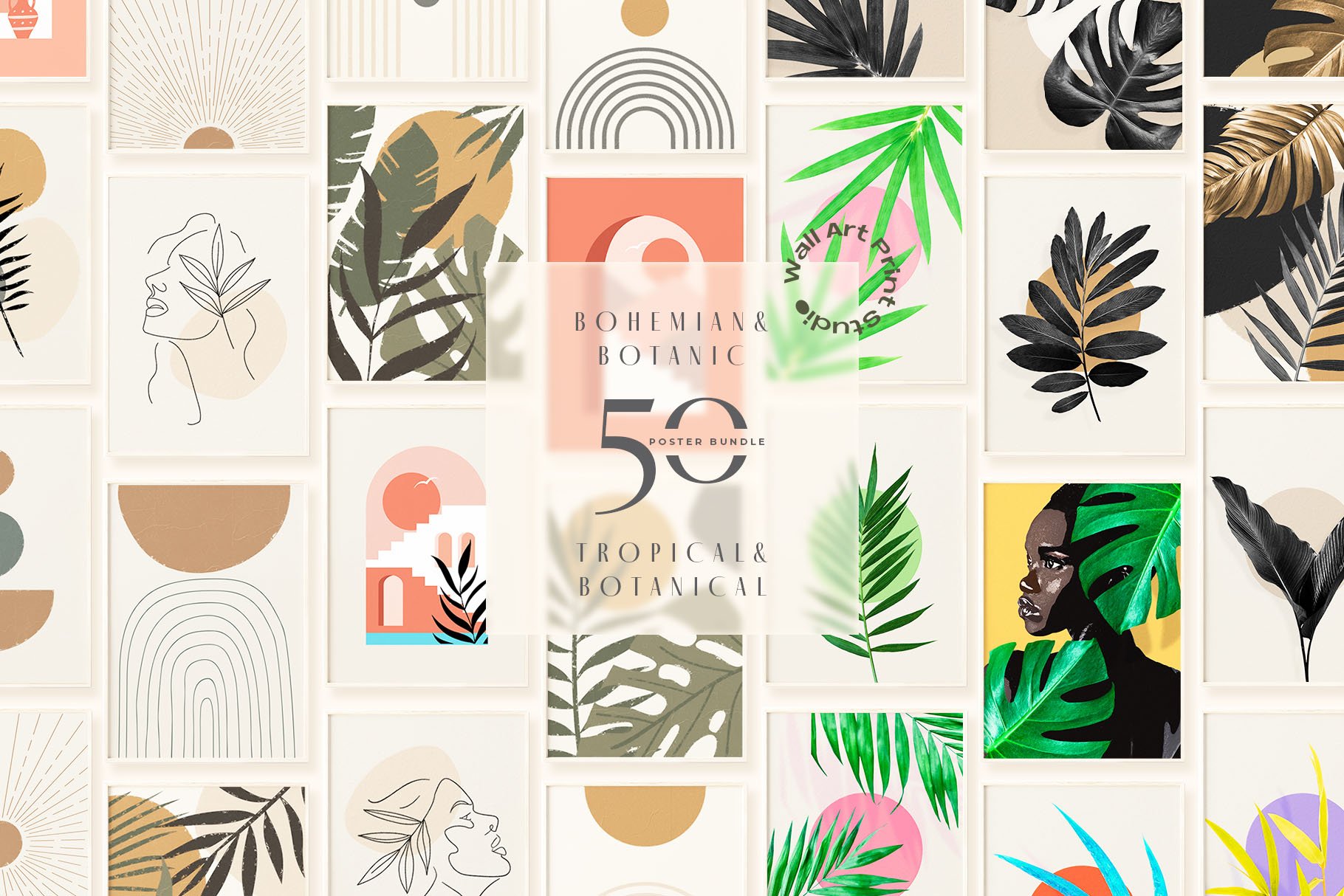 Bohemian&Botanical&Tropical Bundle cover image.